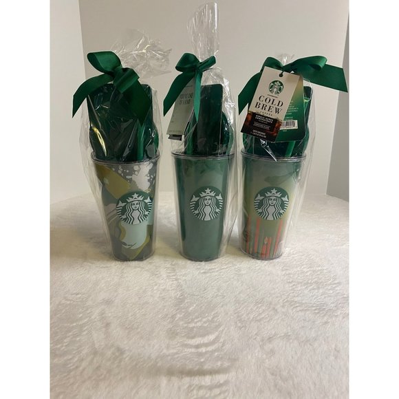 Starbucks Set of 3 Cold Brew with Travel Mug - Picture 1 of 4